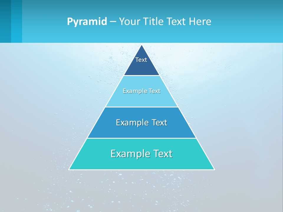 A Blue Water Powerpoint Presentation With Bubbles PowerPoint Template