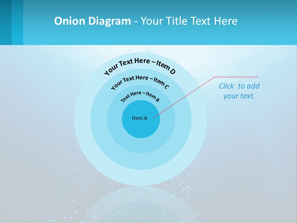 A Blue Water Powerpoint Presentation With Bubbles PowerPoint Template