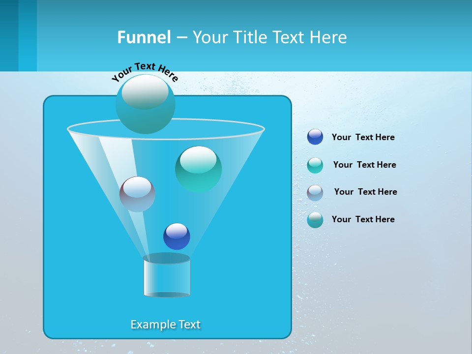 A Blue Water Powerpoint Presentation With Bubbles PowerPoint Template