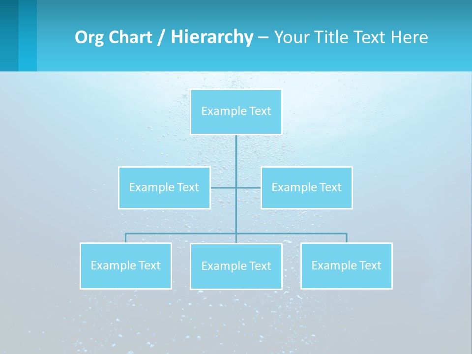 A Blue Water Powerpoint Presentation With Bubbles PowerPoint Template