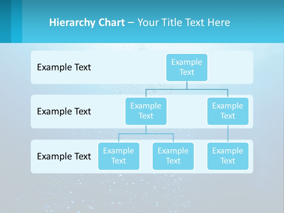 A Blue Water Powerpoint Presentation With Bubbles PowerPoint Template