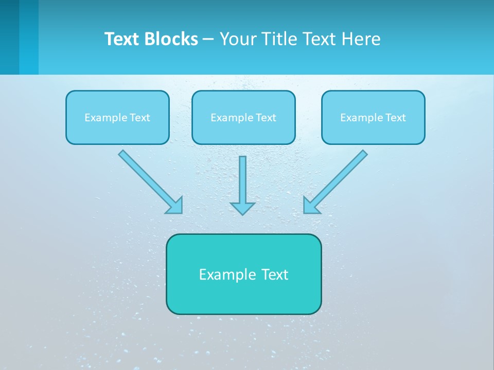 A Blue Water Powerpoint Presentation With Bubbles PowerPoint Template