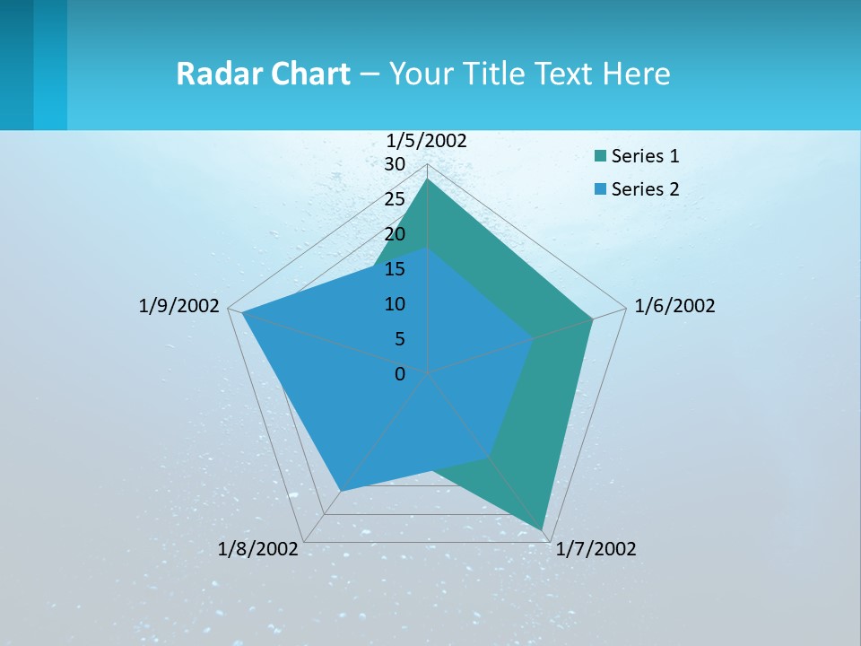 A Blue Water Powerpoint Presentation With Bubbles PowerPoint Template