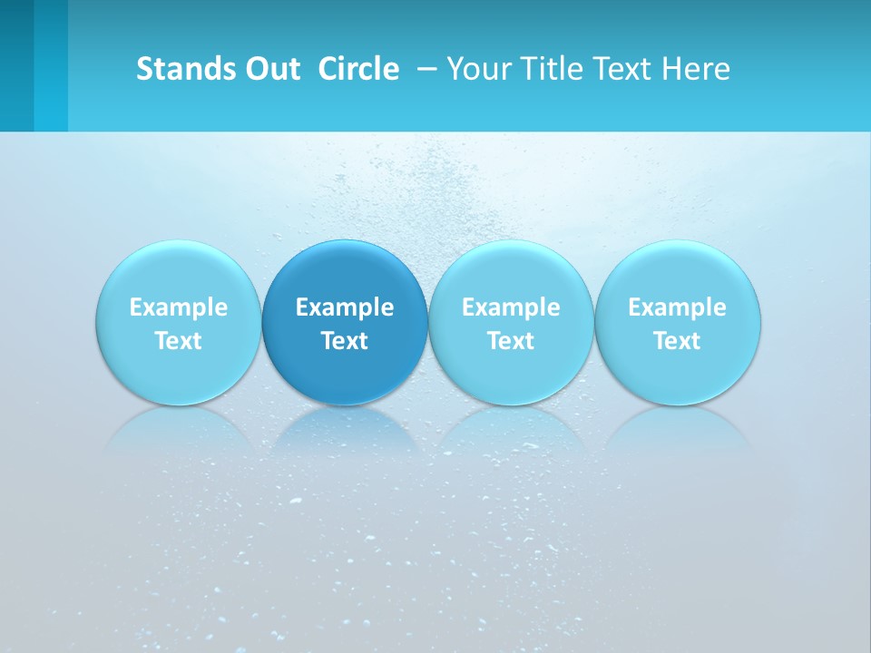 A Blue Water Powerpoint Presentation With Bubbles PowerPoint Template