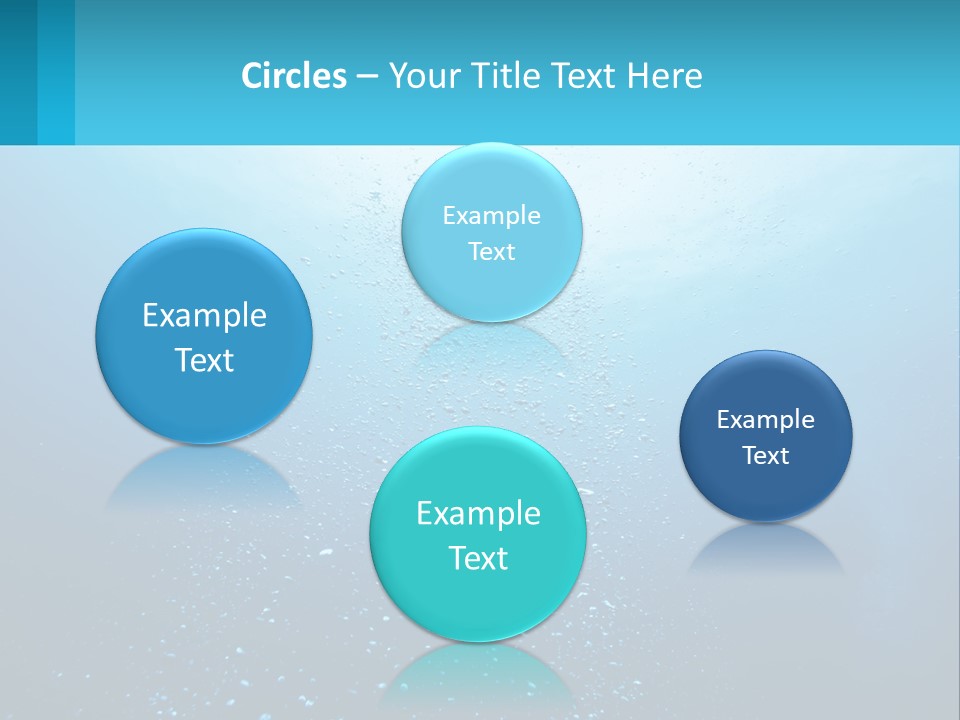 A Blue Water Powerpoint Presentation With Bubbles PowerPoint Template