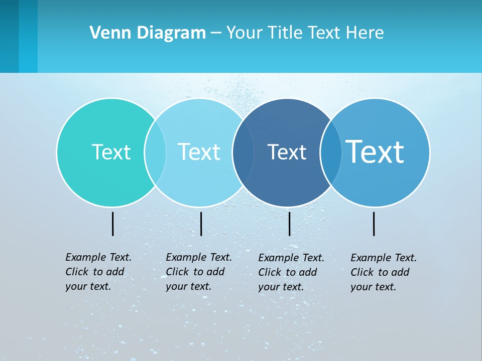 A Blue Water Powerpoint Presentation With Bubbles PowerPoint Template