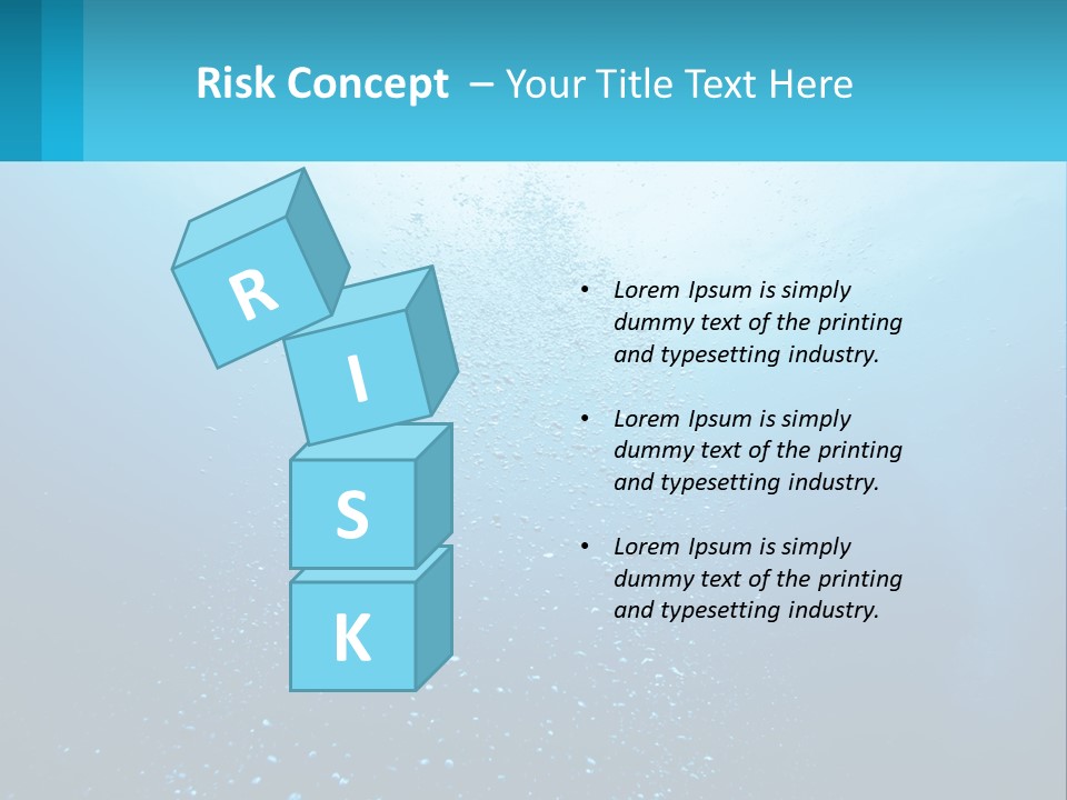 A Blue Water Powerpoint Presentation With Bubbles PowerPoint Template