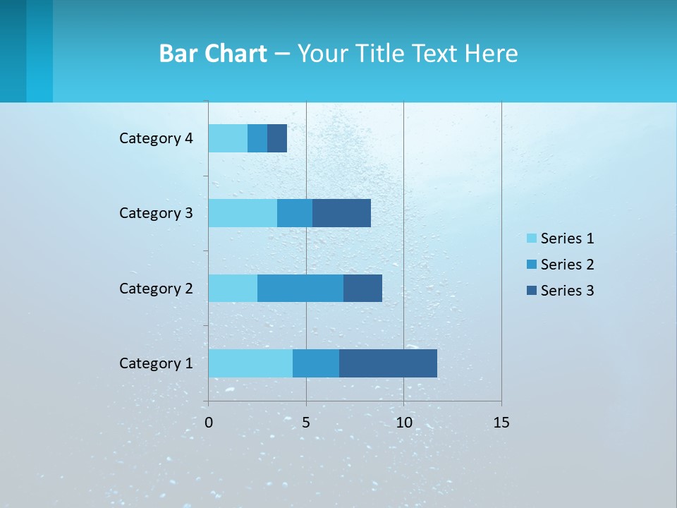 A Blue Water Powerpoint Presentation With Bubbles PowerPoint Template