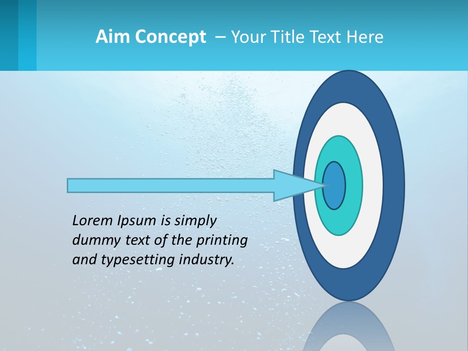 A Blue Water Powerpoint Presentation With Bubbles PowerPoint Template