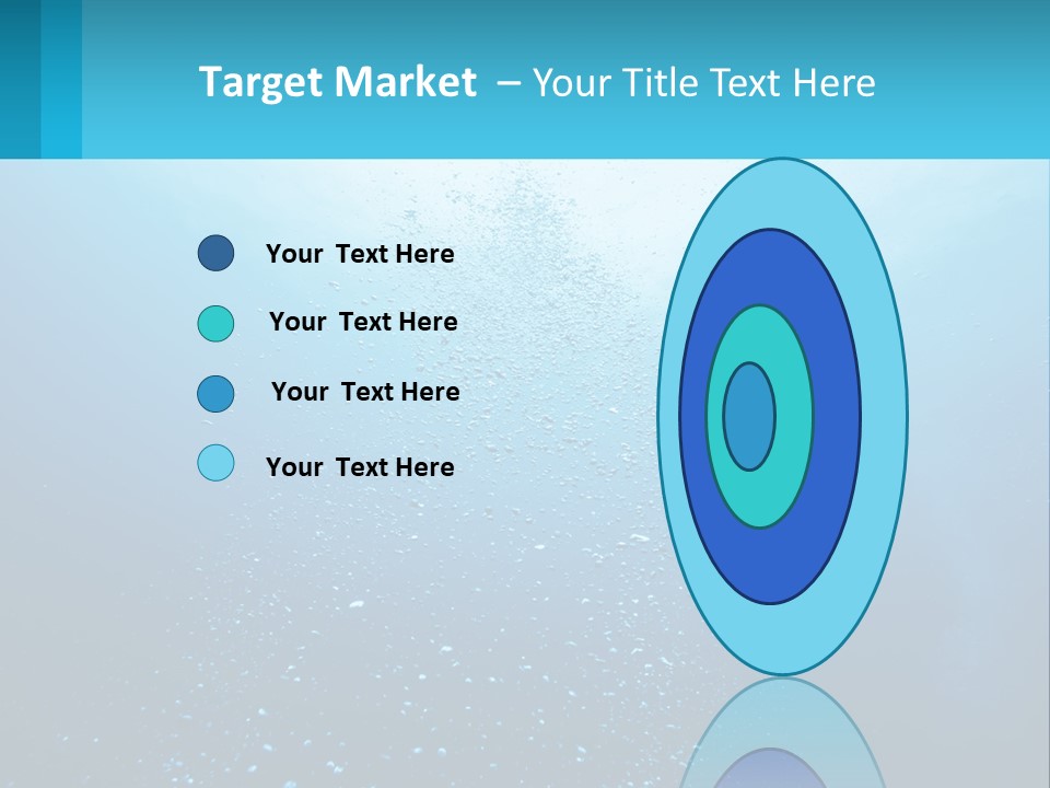 A Blue Water Powerpoint Presentation With Bubbles PowerPoint Template