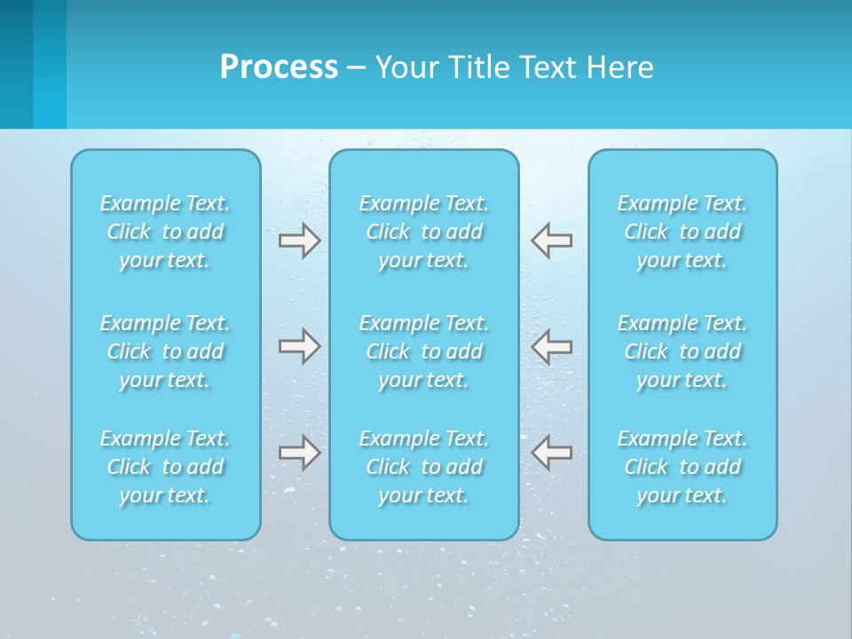 A Blue Water Powerpoint Presentation With Bubbles PowerPoint Template