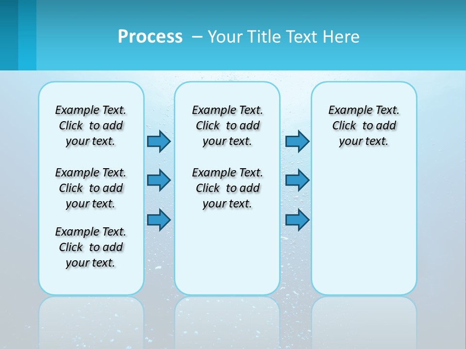 A Blue Water Powerpoint Presentation With Bubbles PowerPoint Template