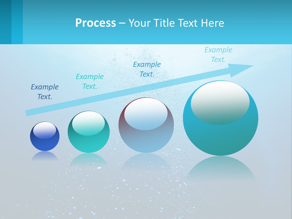 A Blue Water Powerpoint Presentation With Bubbles PowerPoint Template