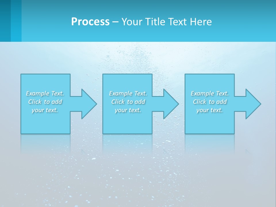 A Blue Water Powerpoint Presentation With Bubbles PowerPoint Template
