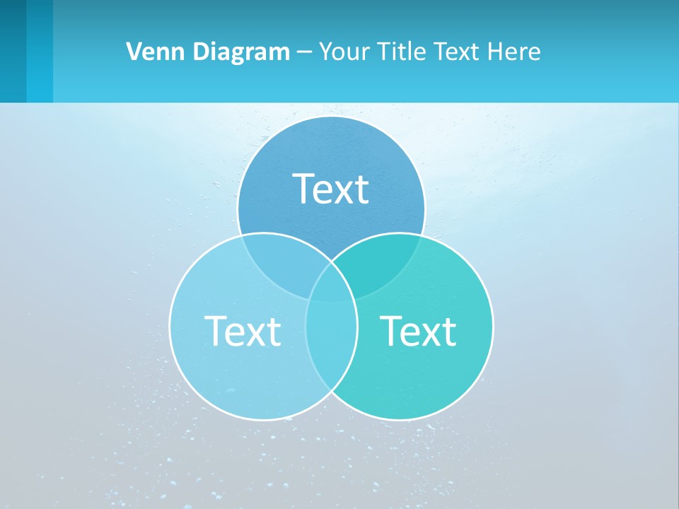 A Blue Water Powerpoint Presentation With Bubbles PowerPoint Template