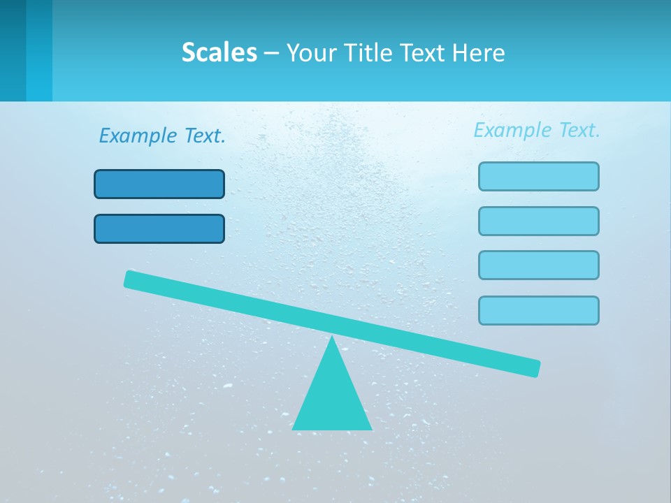 A Blue Water Powerpoint Presentation With Bubbles PowerPoint Template