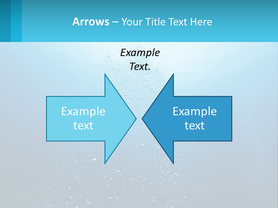 A Blue Water Powerpoint Presentation With Bubbles PowerPoint Template