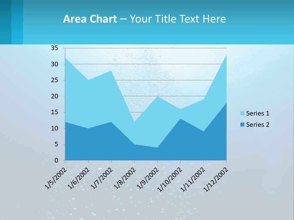 A Blue Water Powerpoint Presentation With Bubbles PowerPoint Template