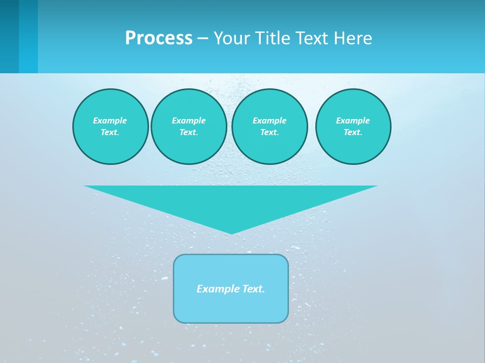 A Blue Water Powerpoint Presentation With Bubbles PowerPoint Template