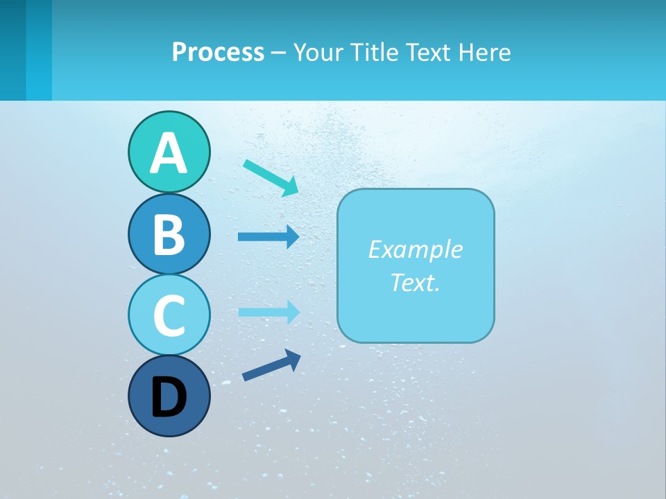 A Blue Water Powerpoint Presentation With Bubbles PowerPoint Template