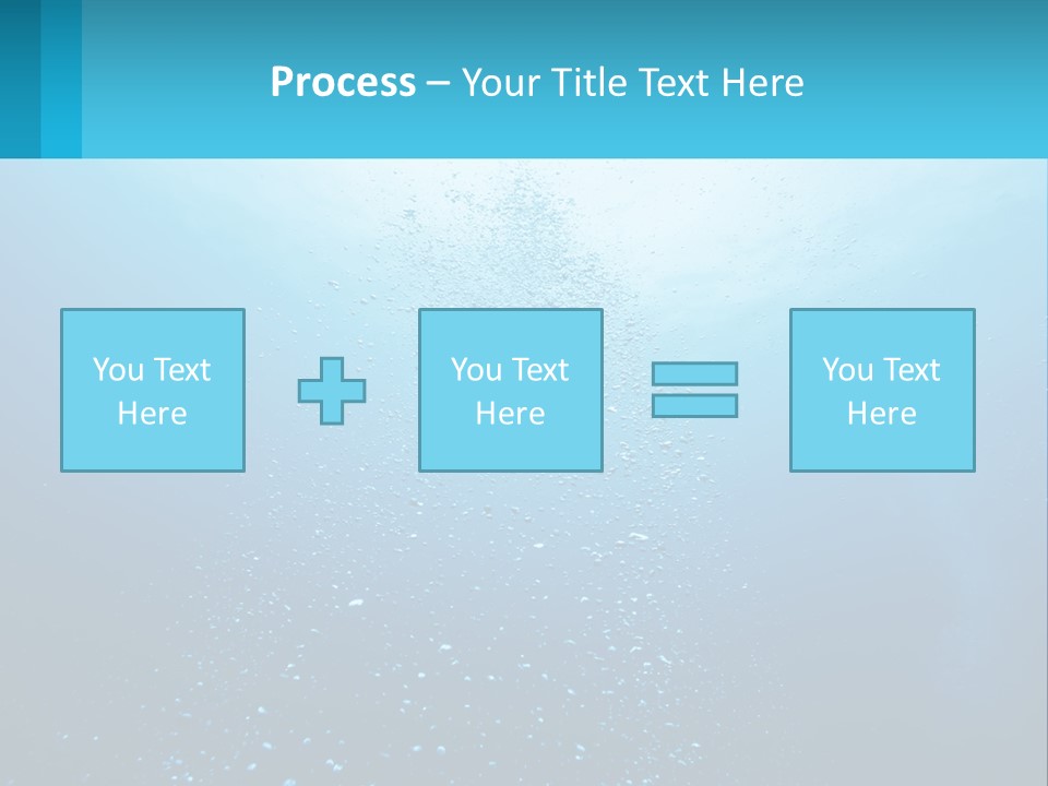 A Blue Water Powerpoint Presentation With Bubbles PowerPoint Template