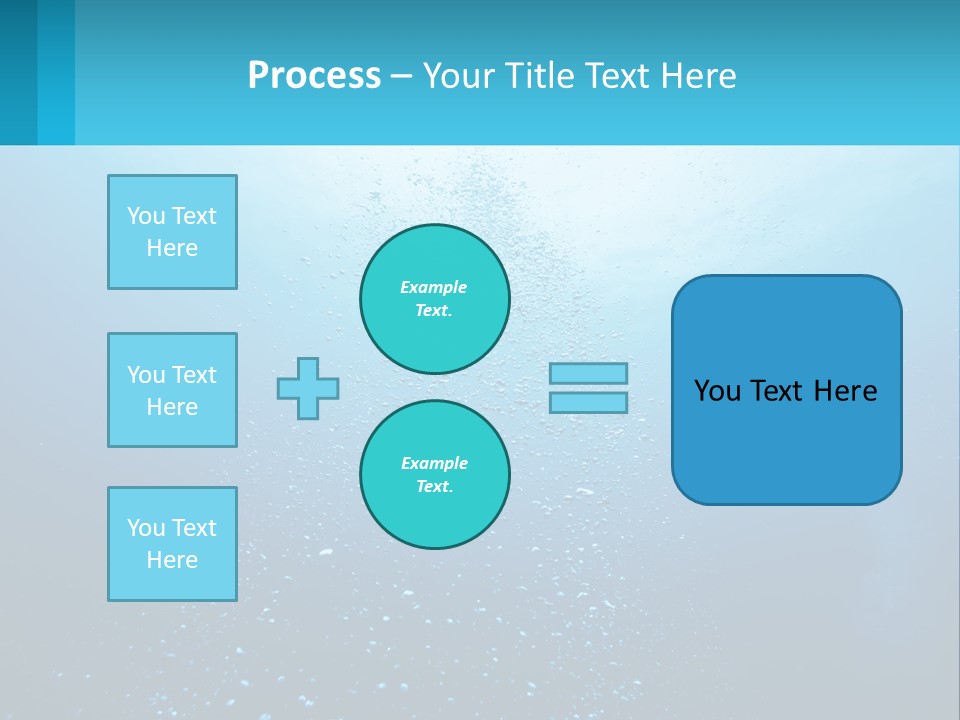 A Blue Water Powerpoint Presentation With Bubbles PowerPoint Template