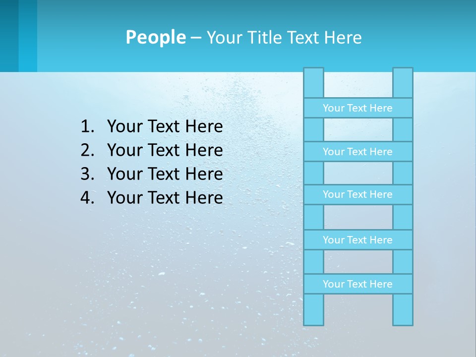 A Blue Water Powerpoint Presentation With Bubbles PowerPoint Template