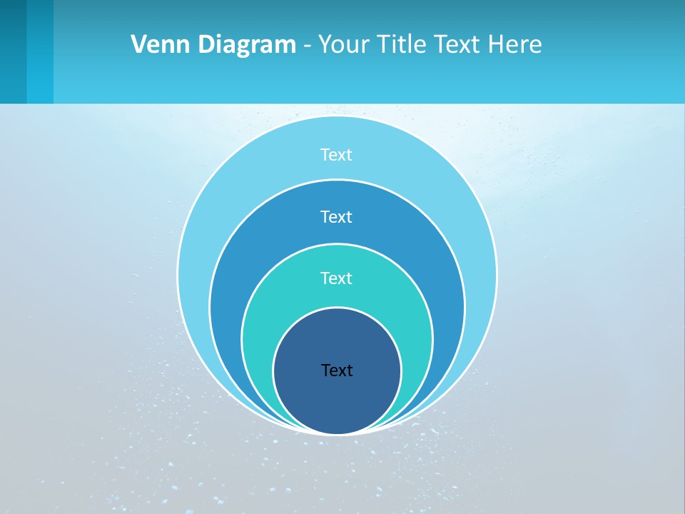 A Blue Water Powerpoint Presentation With Bubbles PowerPoint Template
