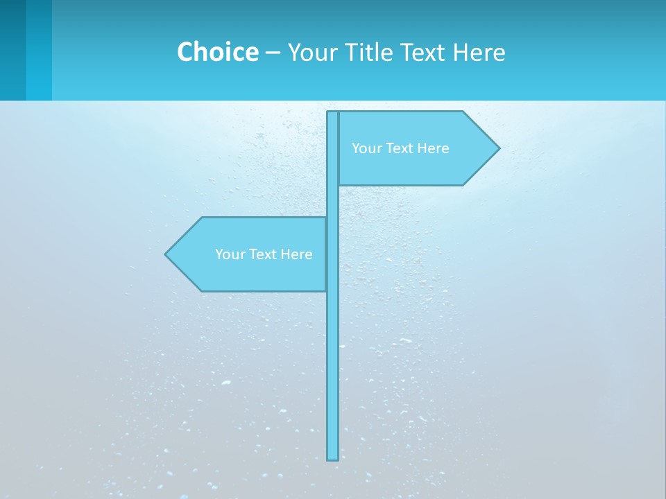 A Blue Water Powerpoint Presentation With Bubbles PowerPoint Template