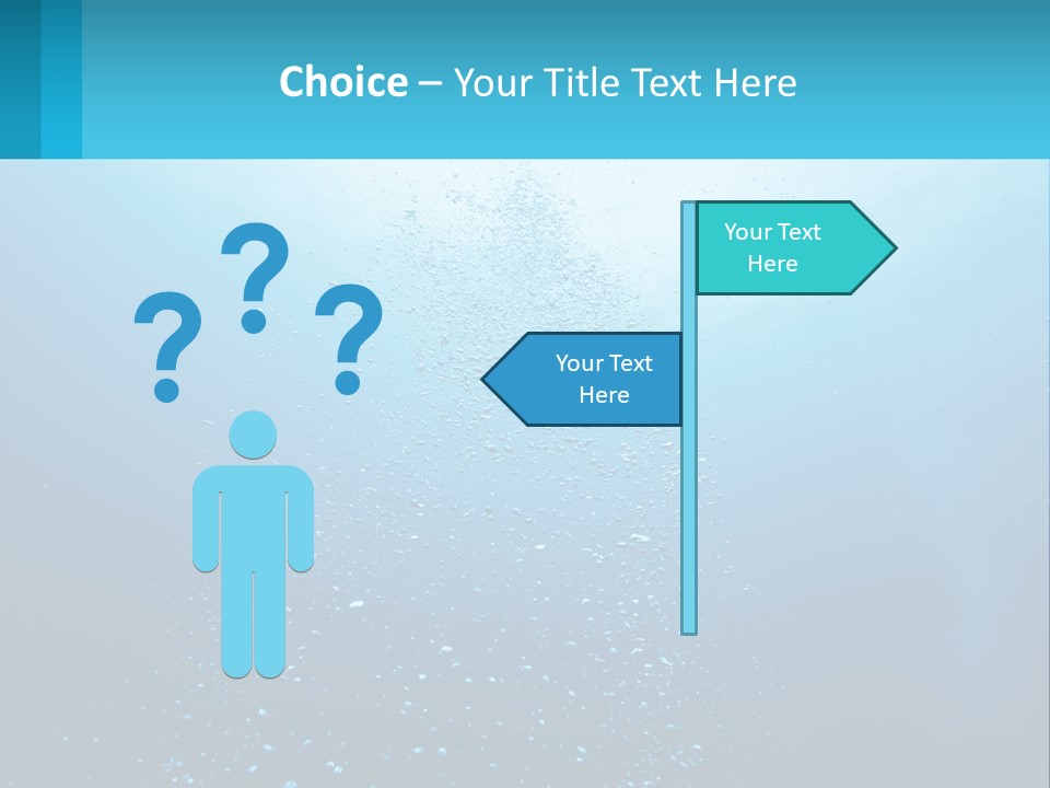 A Blue Water Powerpoint Presentation With Bubbles PowerPoint Template