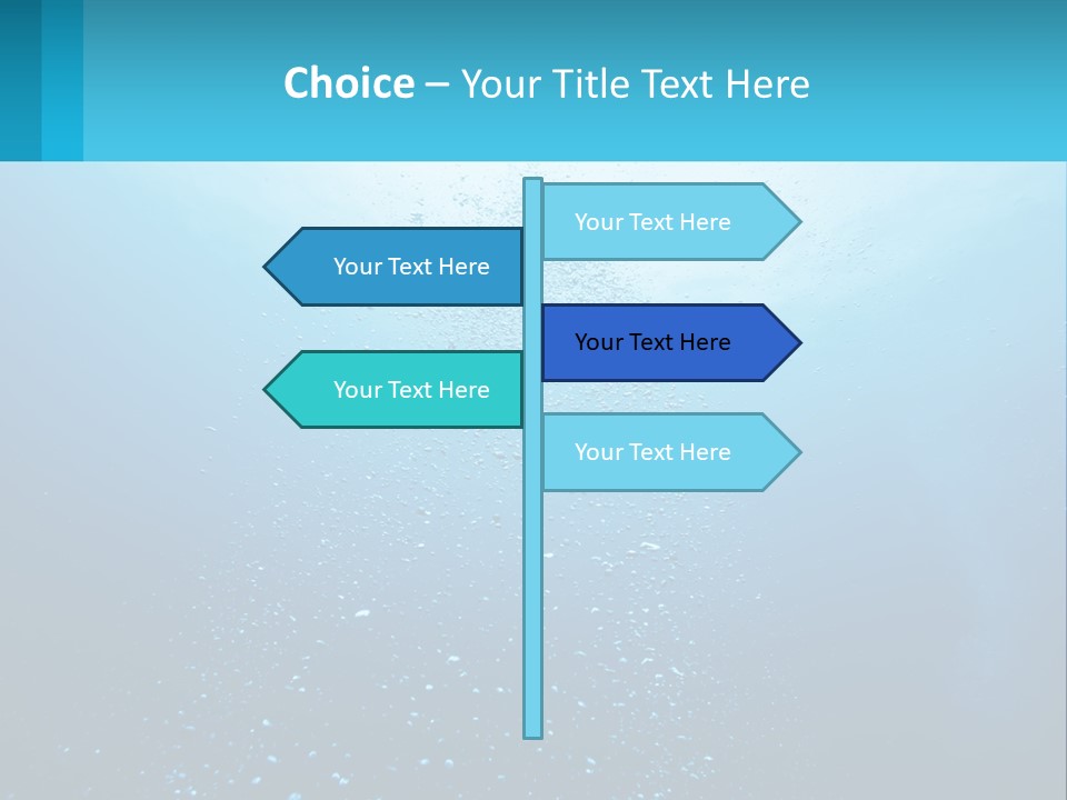 A Blue Water Powerpoint Presentation With Bubbles PowerPoint Template