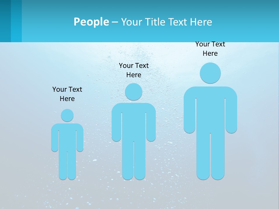 A Blue Water Powerpoint Presentation With Bubbles PowerPoint Template