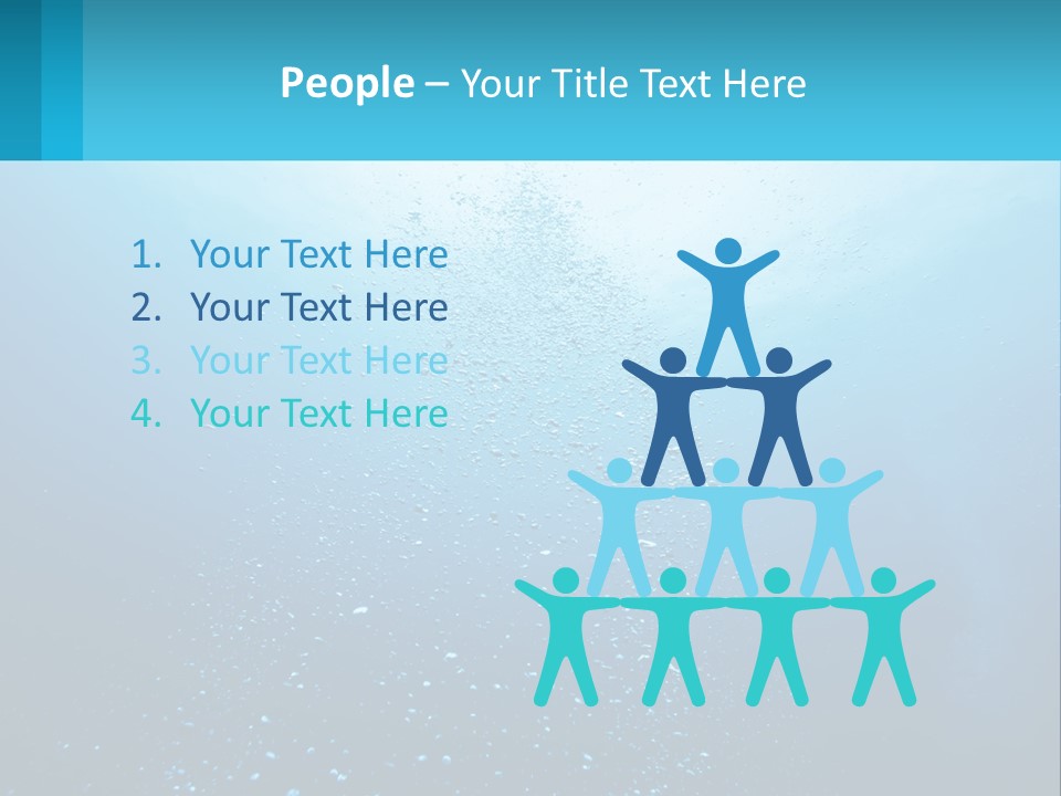 A Blue Water Powerpoint Presentation With Bubbles PowerPoint Template