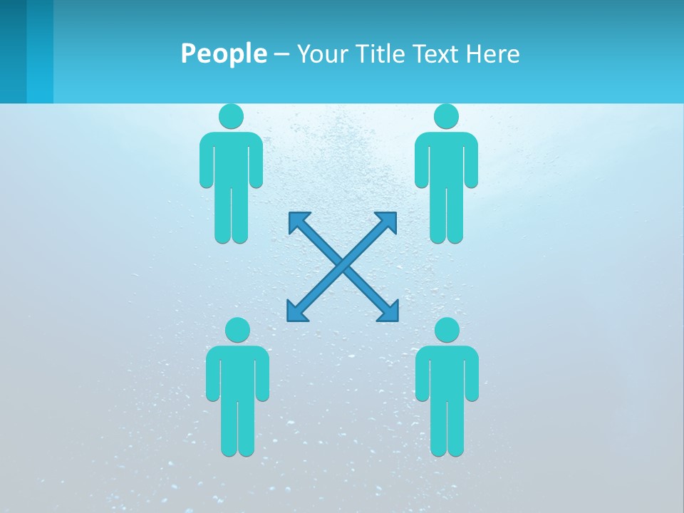 A Blue Water Powerpoint Presentation With Bubbles PowerPoint Template