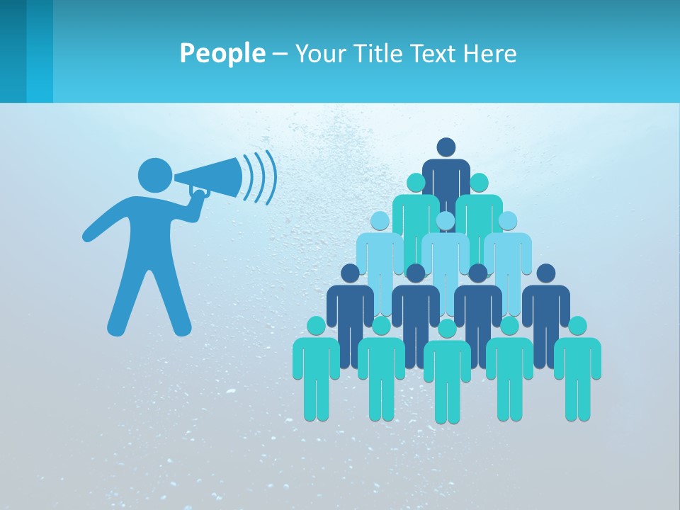 A Blue Water Powerpoint Presentation With Bubbles PowerPoint Template