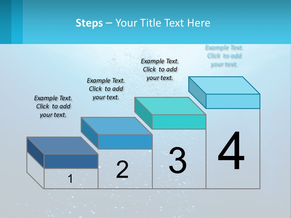 A Blue Water Powerpoint Presentation With Bubbles PowerPoint Template