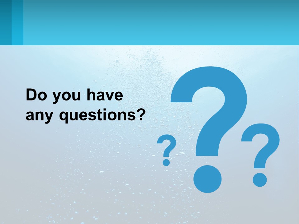 A Blue Water Powerpoint Presentation With Bubbles PowerPoint Template