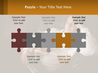 A Man Sitting On A Couch With A Tie On PowerPoint Template