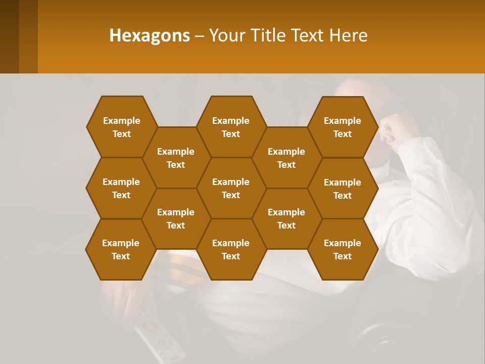 A Man Sitting On A Couch With A Tie On PowerPoint Template