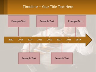 A Man Sitting On A Couch With A Tie On PowerPoint Template