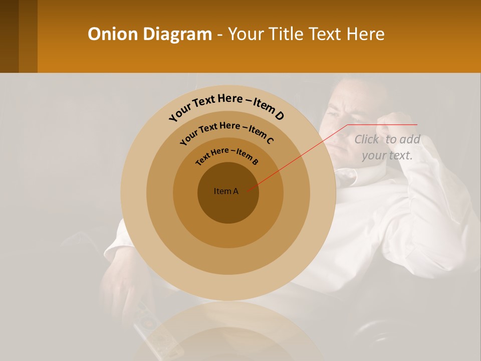 A Man Sitting On A Couch With A Tie On PowerPoint Template