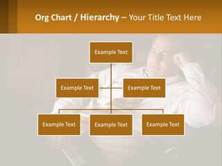 A Man Sitting On A Couch With A Tie On PowerPoint Template