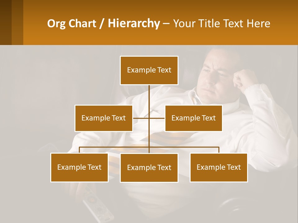 A Man Sitting On A Couch With A Tie On PowerPoint Template