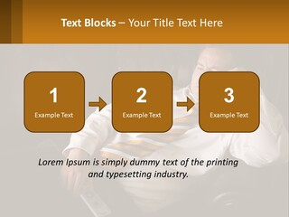 A Man Sitting On A Couch With A Tie On PowerPoint Template