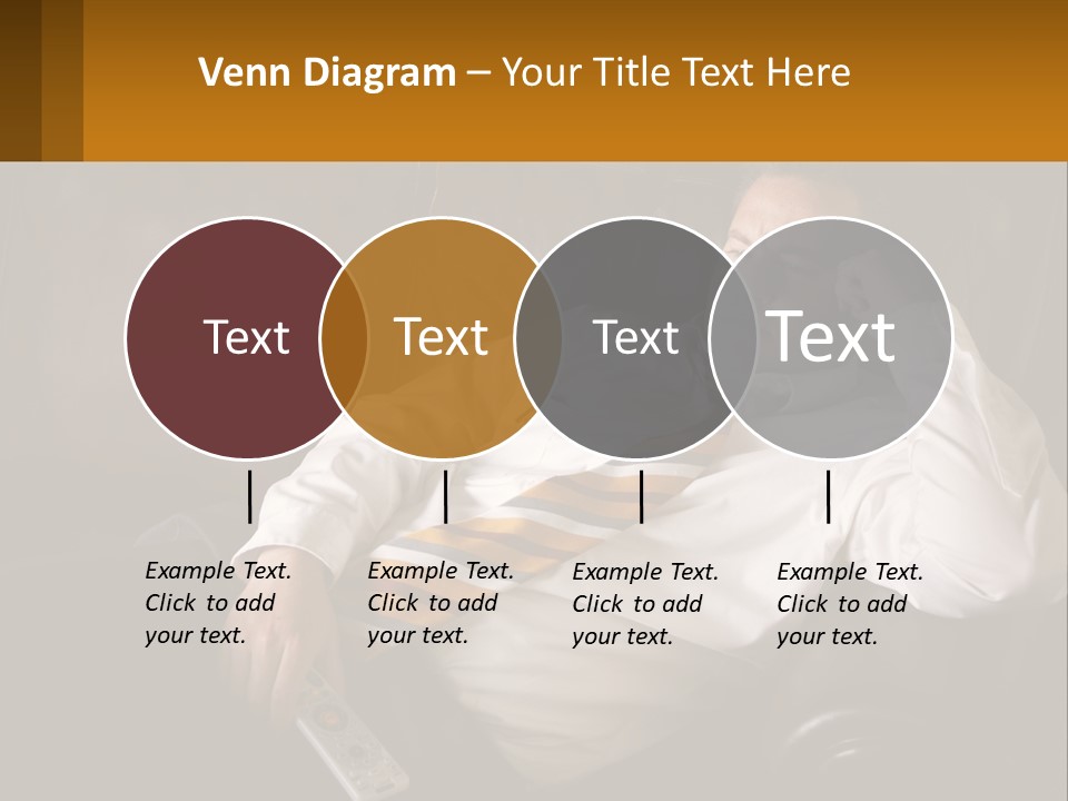 A Man Sitting On A Couch With A Tie On PowerPoint Template