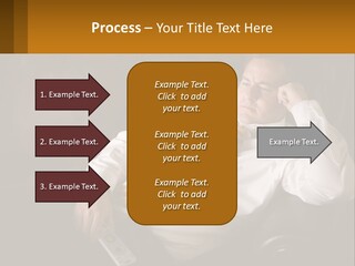 A Man Sitting On A Couch With A Tie On PowerPoint Template