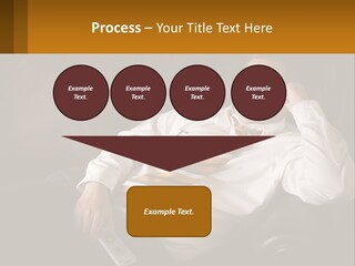 A Man Sitting On A Couch With A Tie On PowerPoint Template