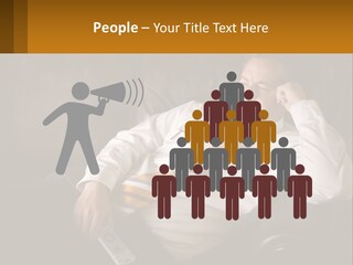 A Man Sitting On A Couch With A Tie On PowerPoint Template