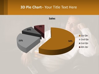 A Man Sitting On A Couch With A Tie On PowerPoint Template