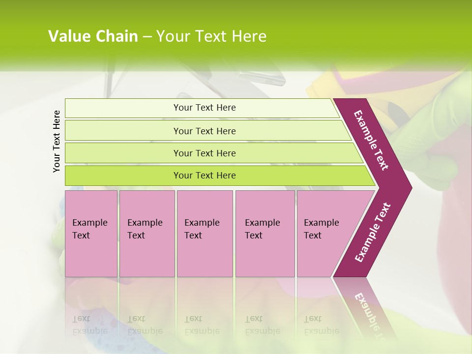 A Person In Green Gloves Washing A Sink PowerPoint Template